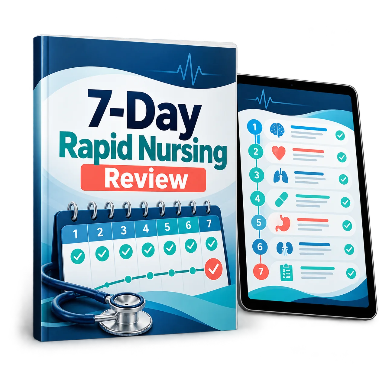 7-Day Rapid Nursing Review Roadmap digital guide mockup
